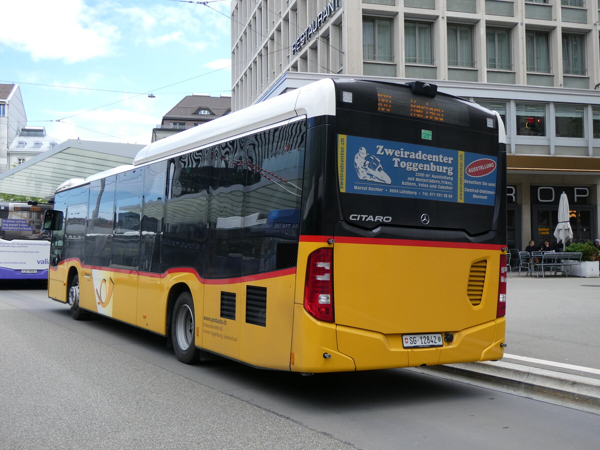 (262'873) - PAUT, Ganterschwil - SG 12'842/PID 11'660 - Mercedes am 24. Mai 2024 beim Bahnhof St. Gallen