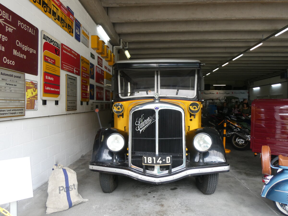 (263'538) - Barenco, Faido - 1814-D - Saurer/Saurer (ex Malacrida, Mendrisio) am 9. Juni 2024 in Faido, Garage