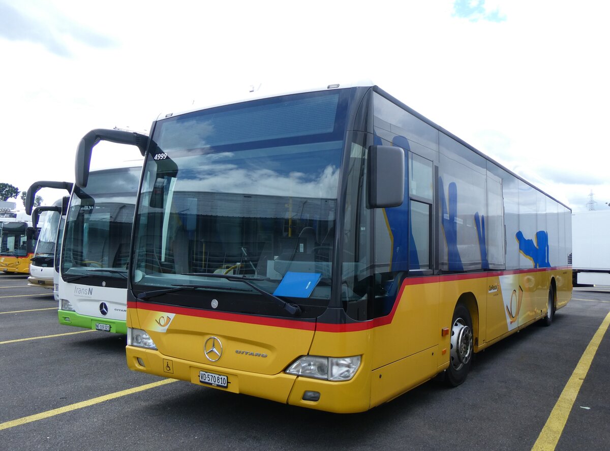 (264'233) - CarPostal Ouest - VD 570'810/PID 4999 - Mercedes (ex SAPJV, L'Isle Nr. 66) am 30. Juni 2024 in Kerzers, Interbus