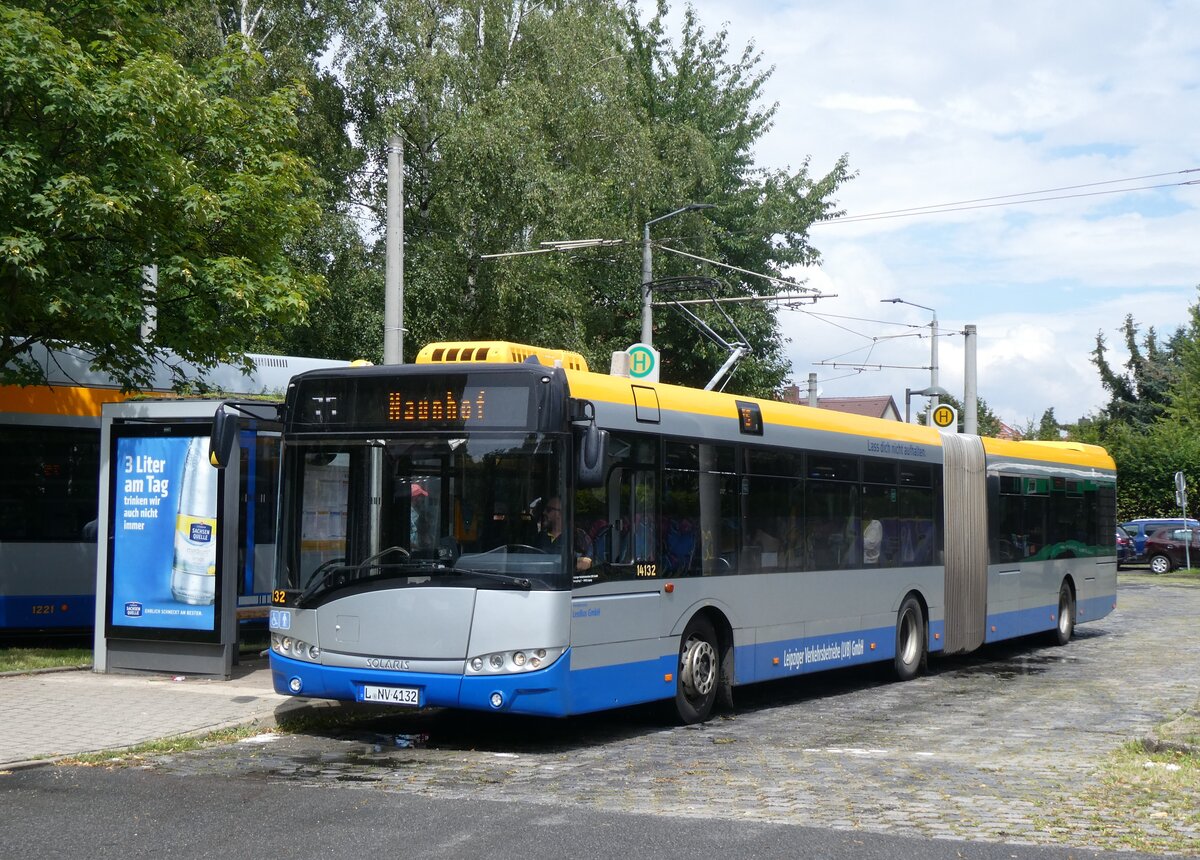 (264'710) - LVB Leipzig - Nr. 14'132/L-NV 4132 - Solaris am 11. Juli 2024 in Leipzig, Meusdorf