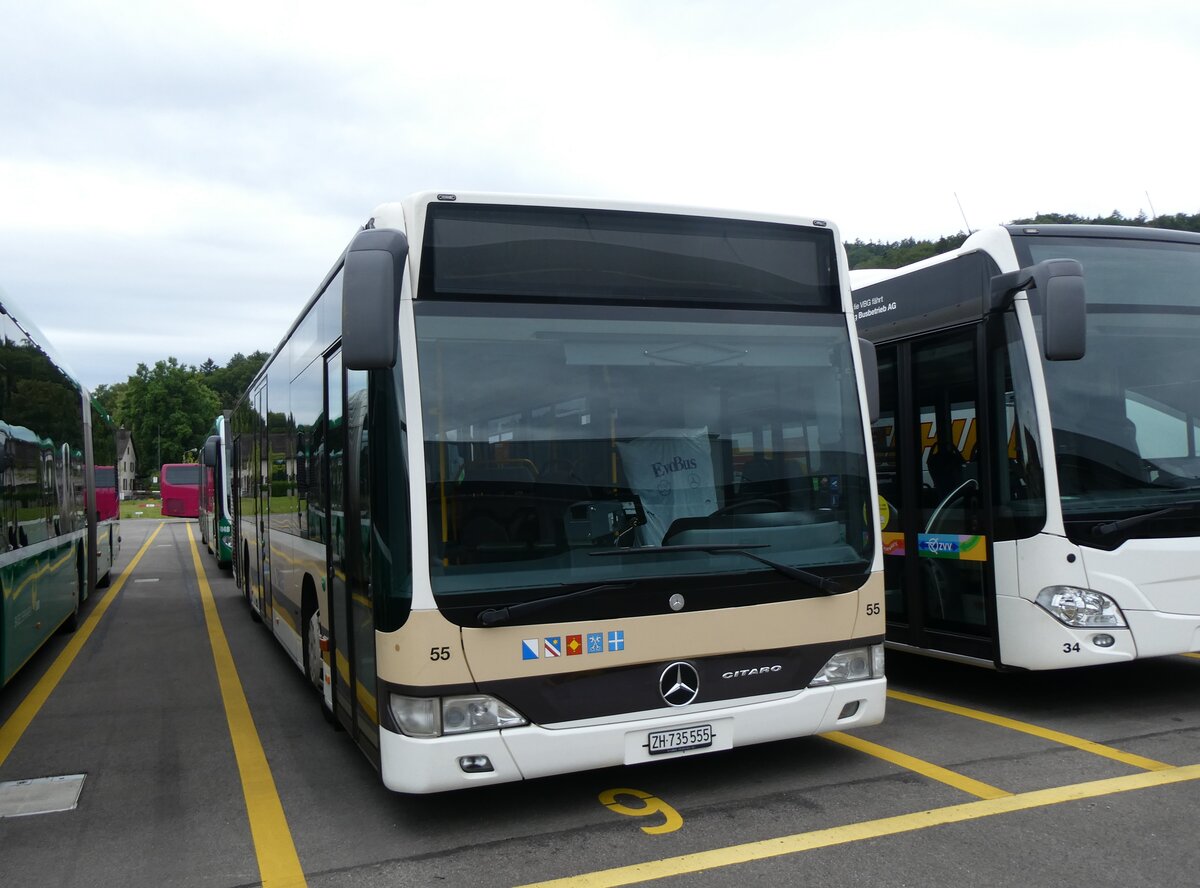 (264'830) - AZZK Zollikon - Nr. 55/ZH 735'555 - Mercedes am 17. Juli 2024 in Winterthur, Daimler Buses