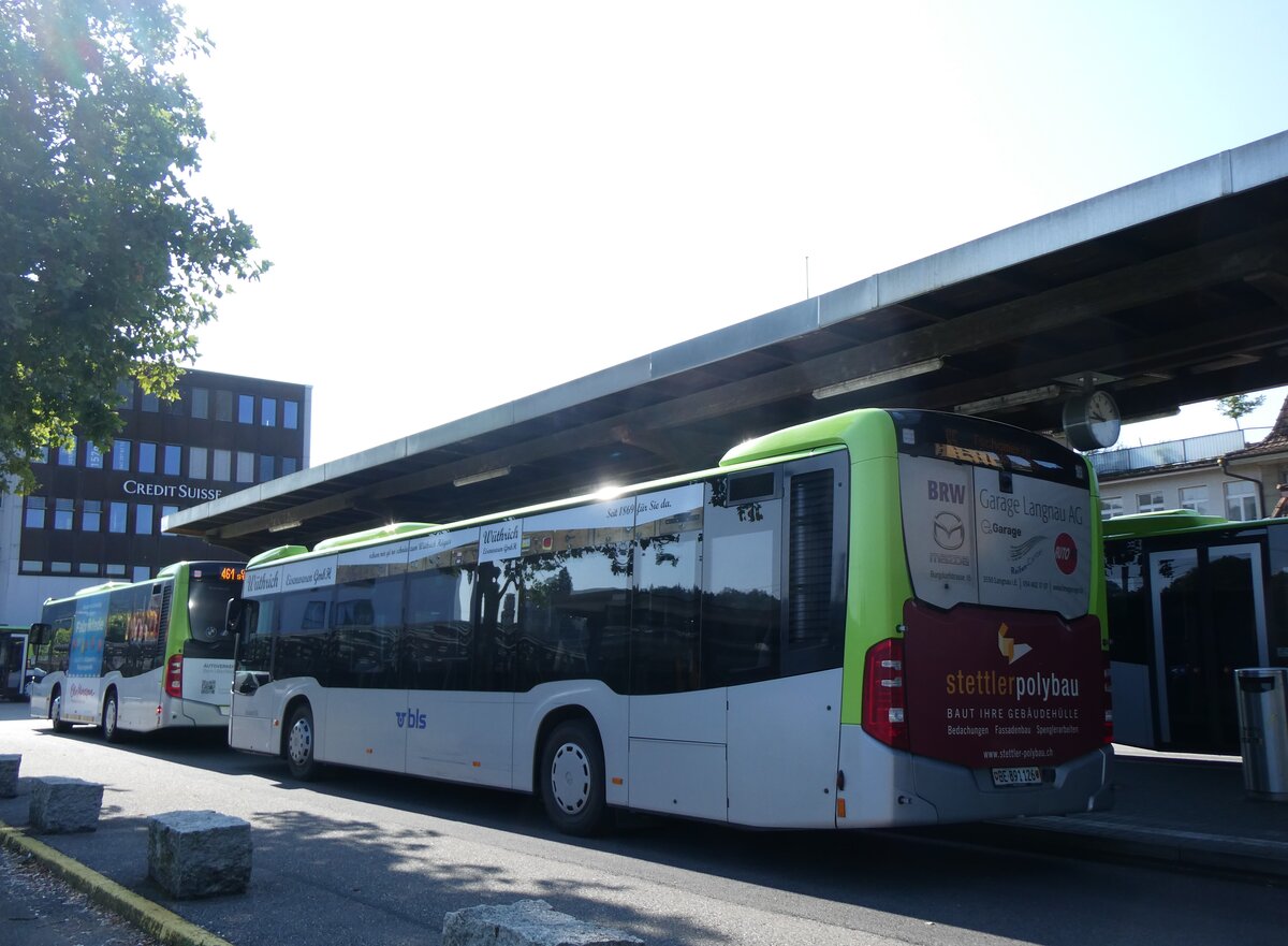 (264'995) - Busland, Burgdorf - Nr. 126/BE 891'126 - Mercedes am 25. Juli 2024 beim Bahnhof Burgdorf