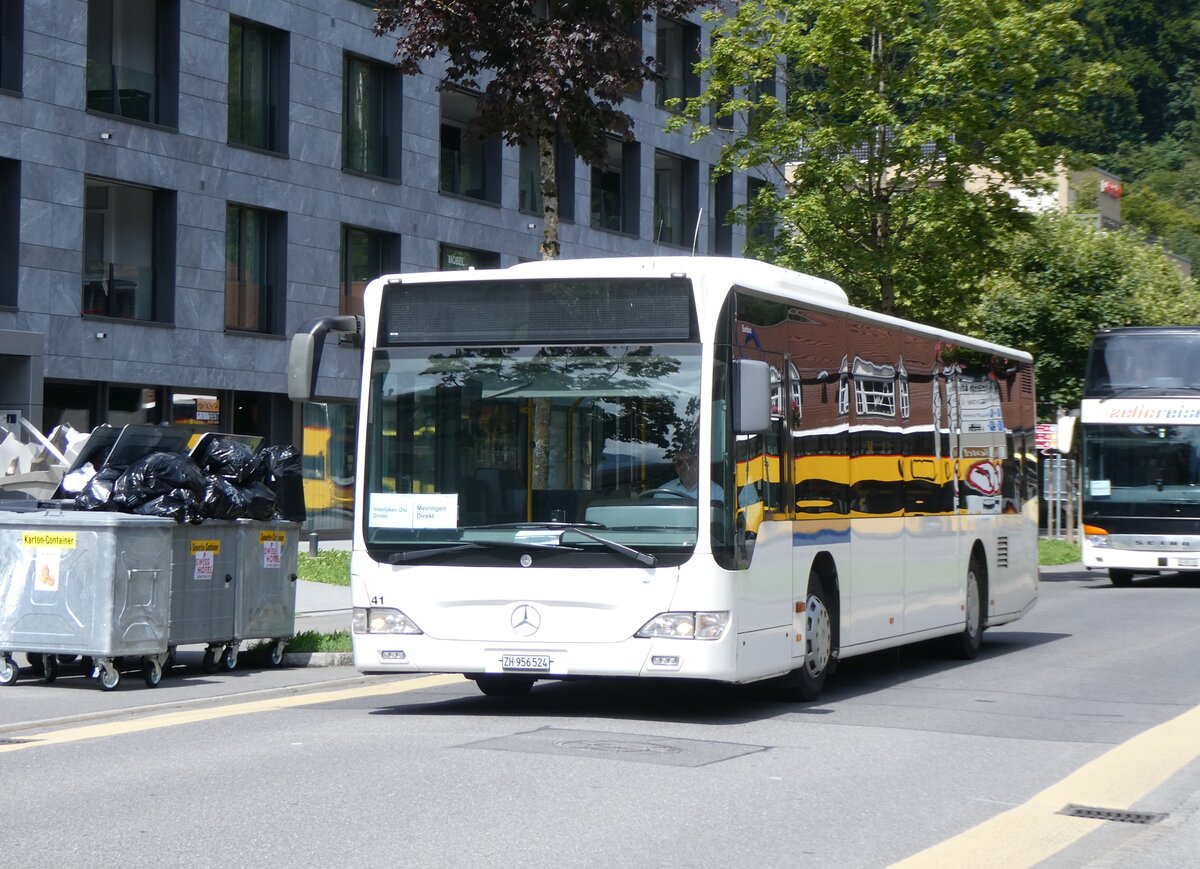 (265'964) - Welti-Furrer, Bassersdorf - Nr. 41/ZH 956'524 - Mercedes am 19. August 2024 beim Bahnhof Interlaken Ost