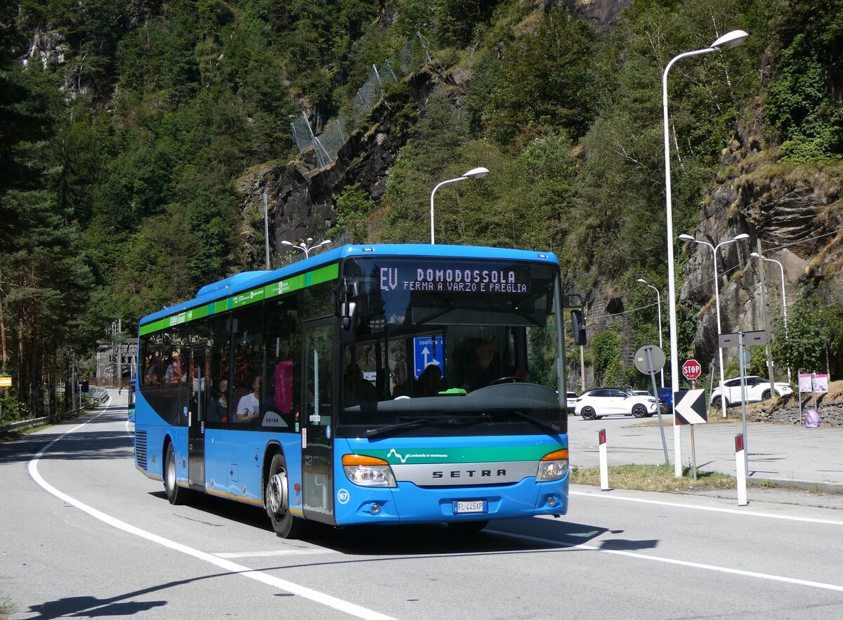 (266'034) - Autolinee Varesine, Varese - Nr. 167/FL-445 XP - Setra am 20. August 2024 in Iselle, Stazione