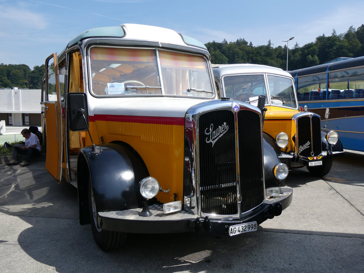 (266'456) - Lthi, Zrich - AG 432'998 - Saurer/Tscher (ex Zazzi, Disentis) am 31. August 2024 in Oberkirch, CAMPUS Sursee