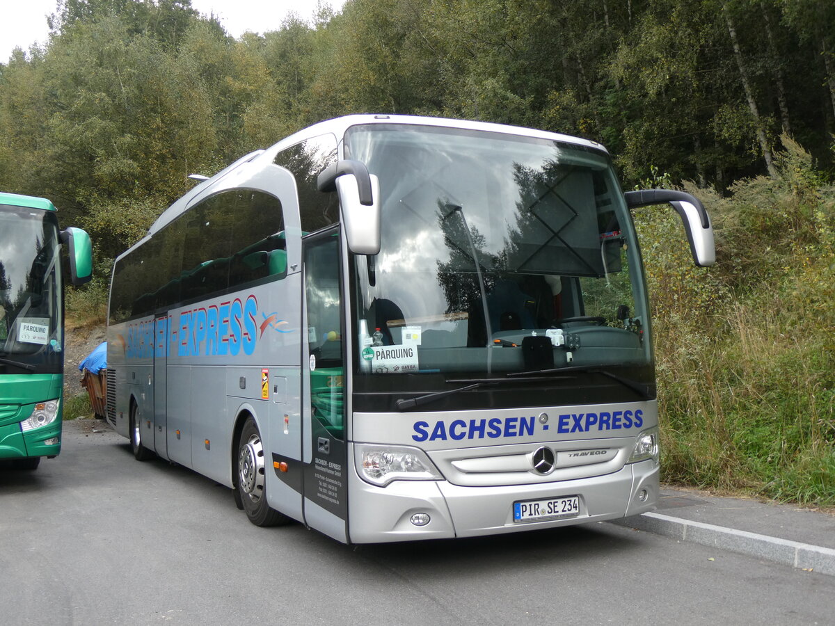 (267'245) - Aus Deutschland: Sachsen-Express, Freital - PIR-SE 234 - Mercedes am 18. September 2024 in La Massana, Carparkplatz