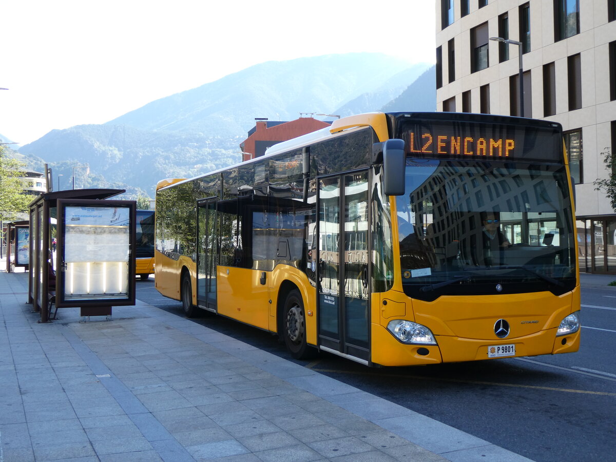 (267'275) - Coopalsa, Andorra la Vella - P9801 - Mercedes am 19. September 2024 in Andorra la Vella, Estaci Nacional Autobusos