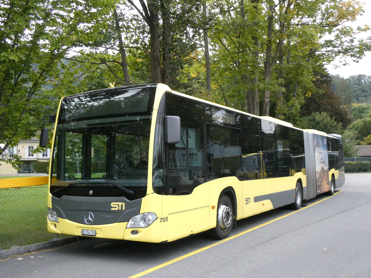 (267'511) - STI Thun - Nr. 705/BE 754'705 - Mercedes am 22. September 2024 bei der Schifflndte Thun