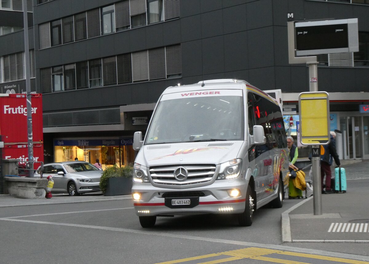 (267'517) - Wenger, Interlaken - Nr. 2/BE 483'462 - Mercedes am 22. September 2024 beim Bahnhof Thun