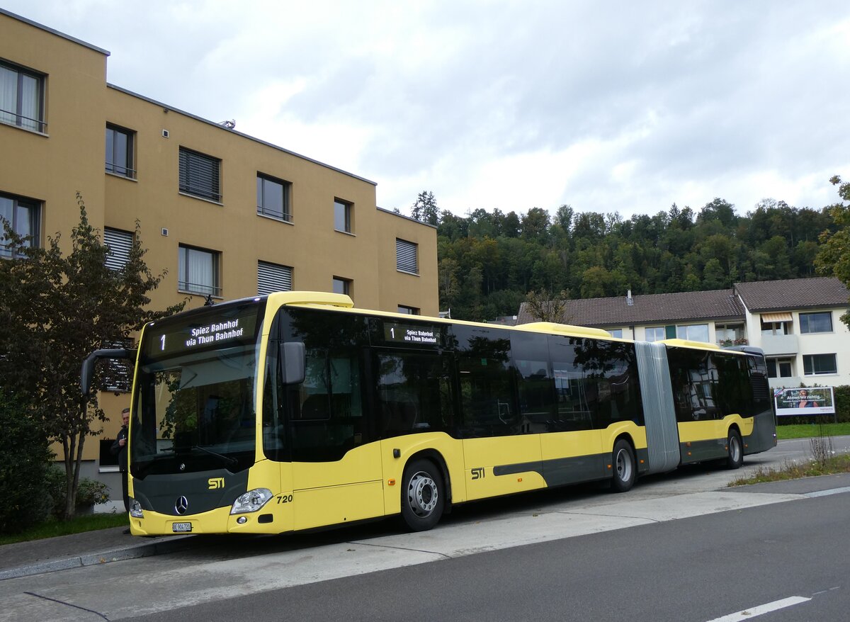 (267'549) - STI Thun - Nr. 720/BE 904'720 - Mercedes am 27. September 2024 in Steffisburg, Flhli