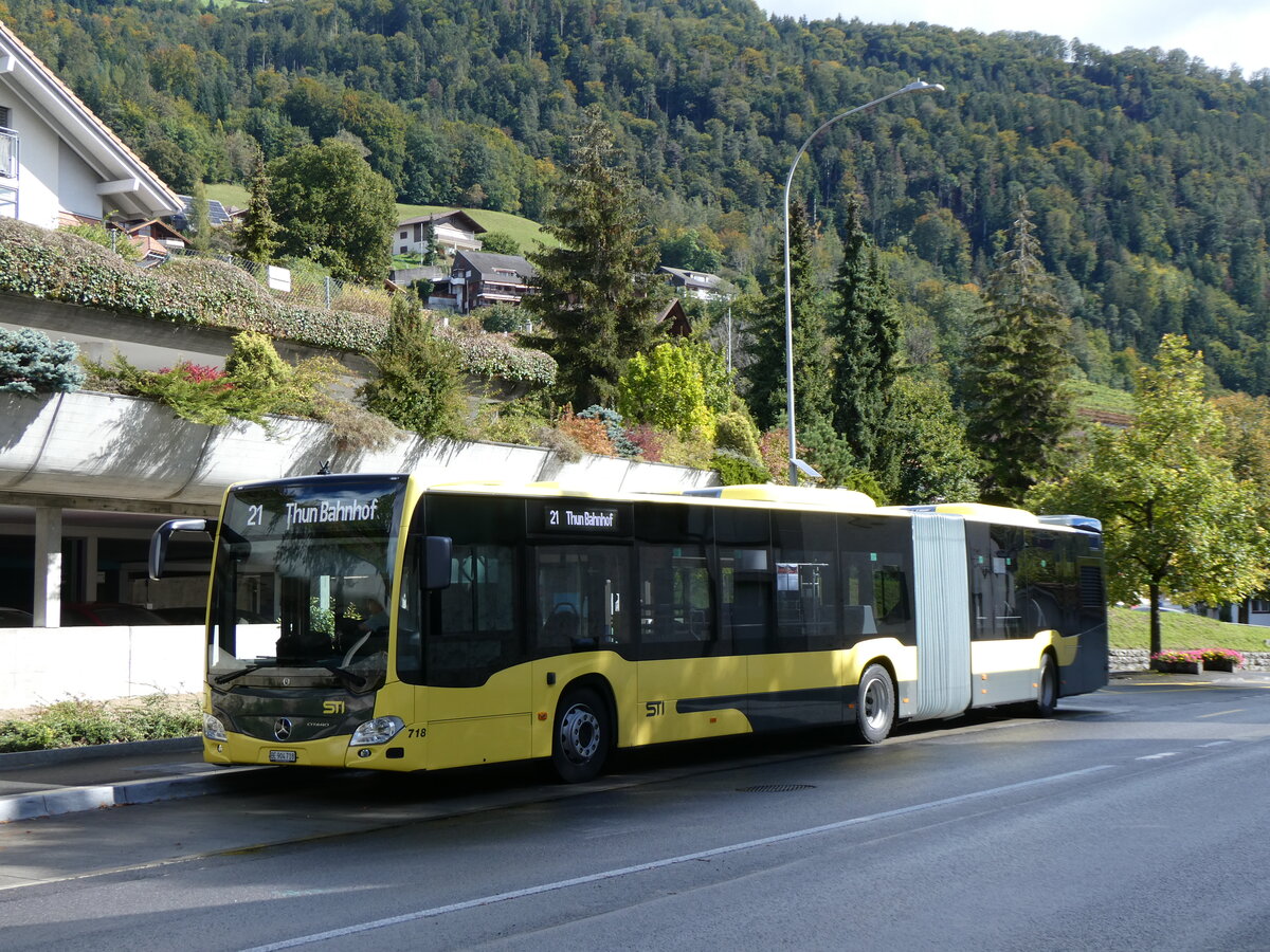 (267'559) - STI Thun - Nr. 718/BE 904'718 - Mercedes am 27. September 2024 in Oberhofen, Wichterheer