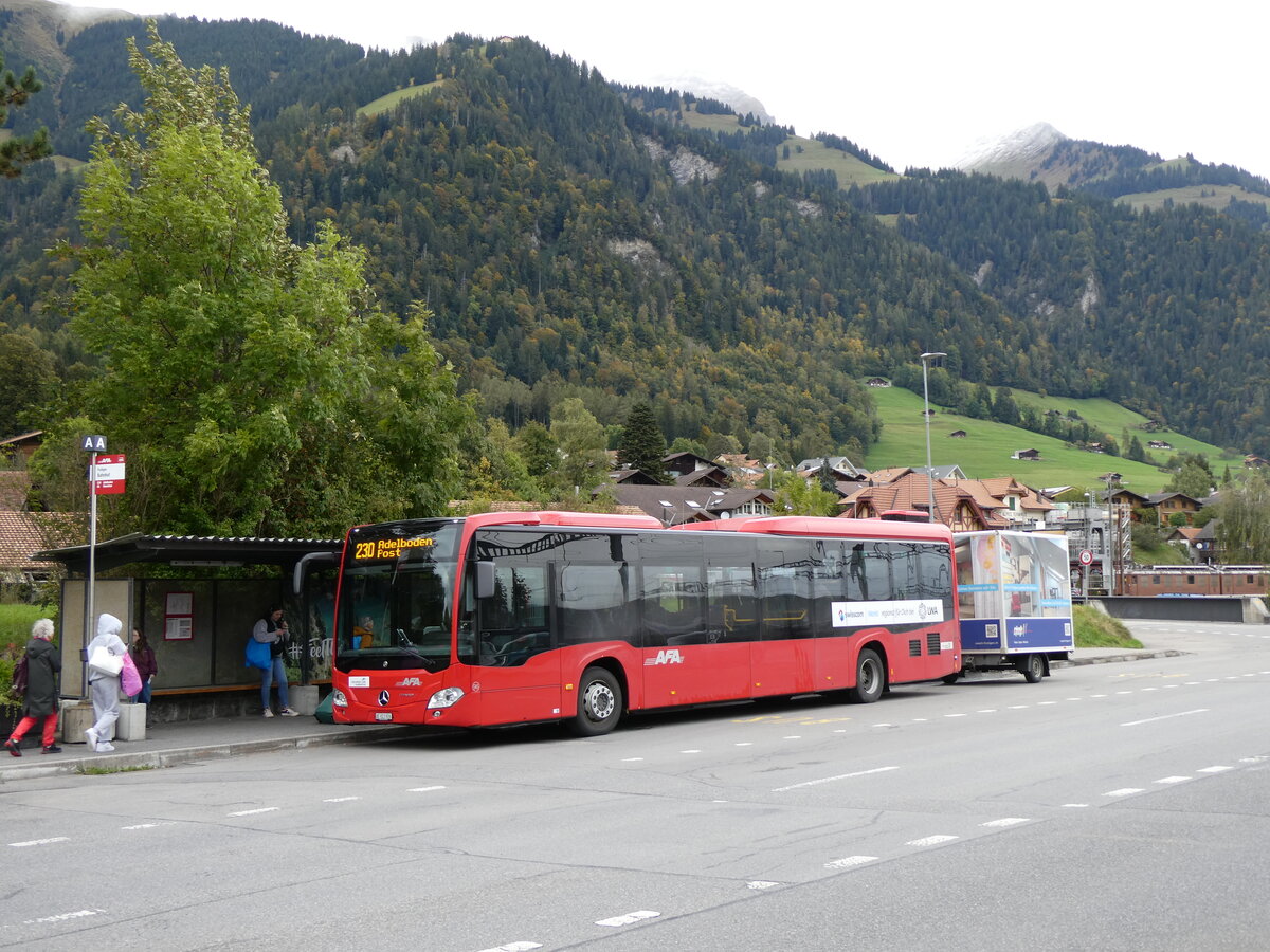 (267'708) - AFA Adelboden - Nr. 96/BE 823'926 - Mercedes am 4. Oktober 2024 beim Bahnhof Frutigen