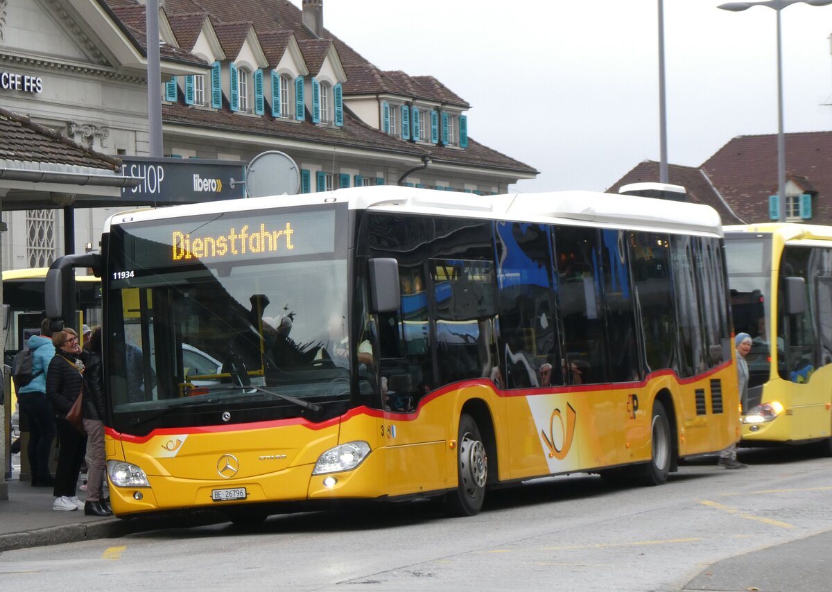 (268'239) - ASK Schangnau - Nr. 3/BE 26'796/PID 11'934 - Mercedes am 19. Oktober 2024 beim Bahnhof Thun