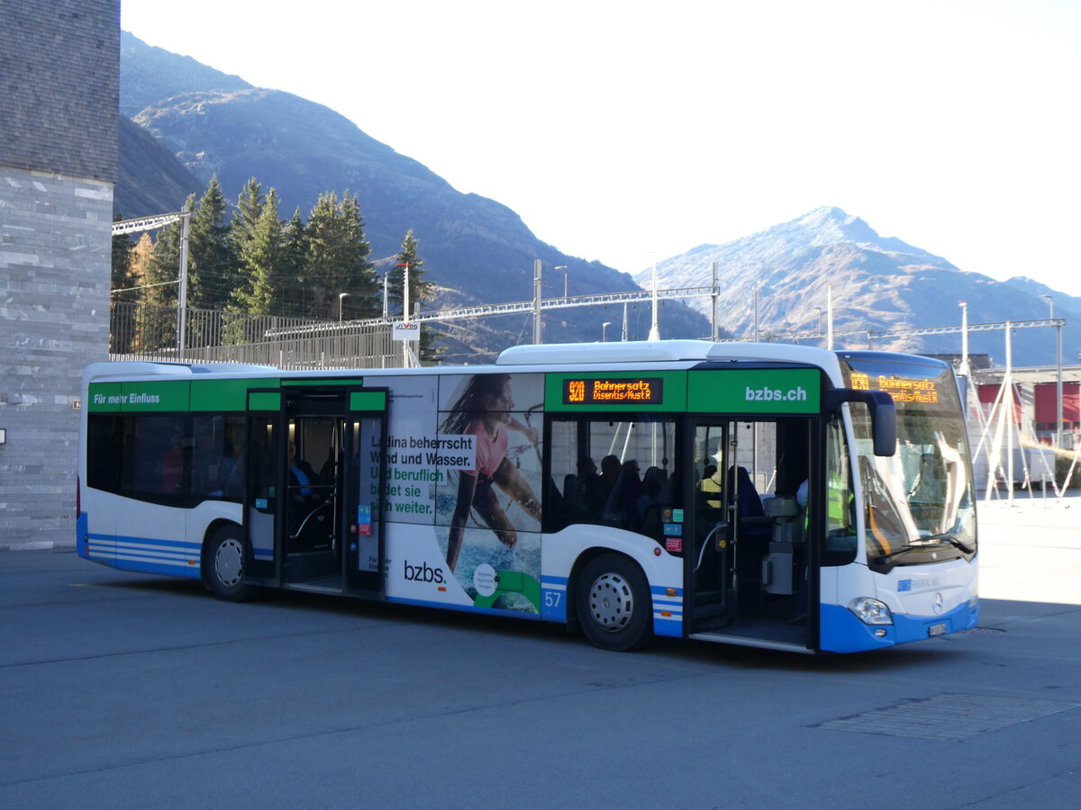 (268'810) - RTB Altsttten - Nr. 57/SG 131'724 - Mercedes am 29. Oktober 2024 beim Bahnhof Andermatt