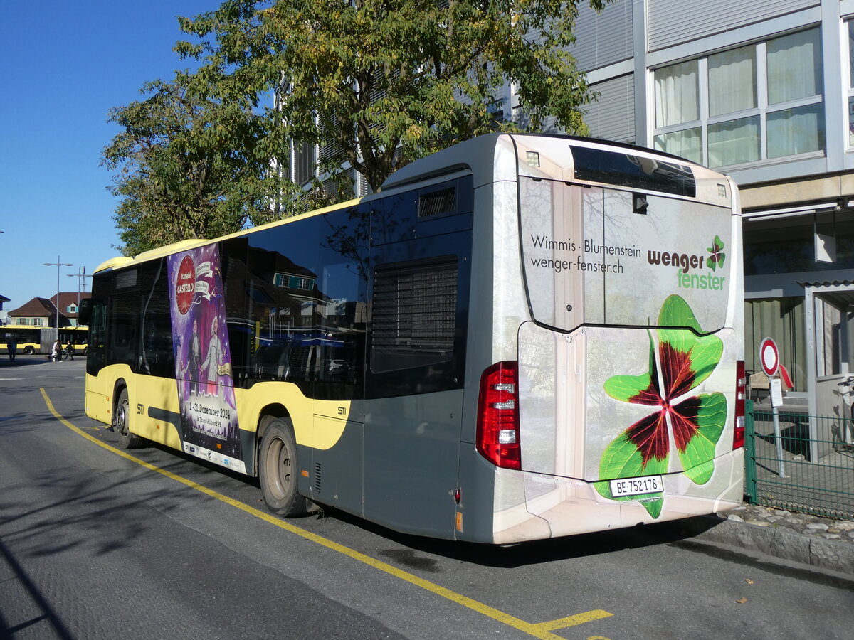 (268'888) - STI Thun - Nr. 178/BE 752'178 - Mercedes am 2. November 2024 bei der Schifflndte Thun