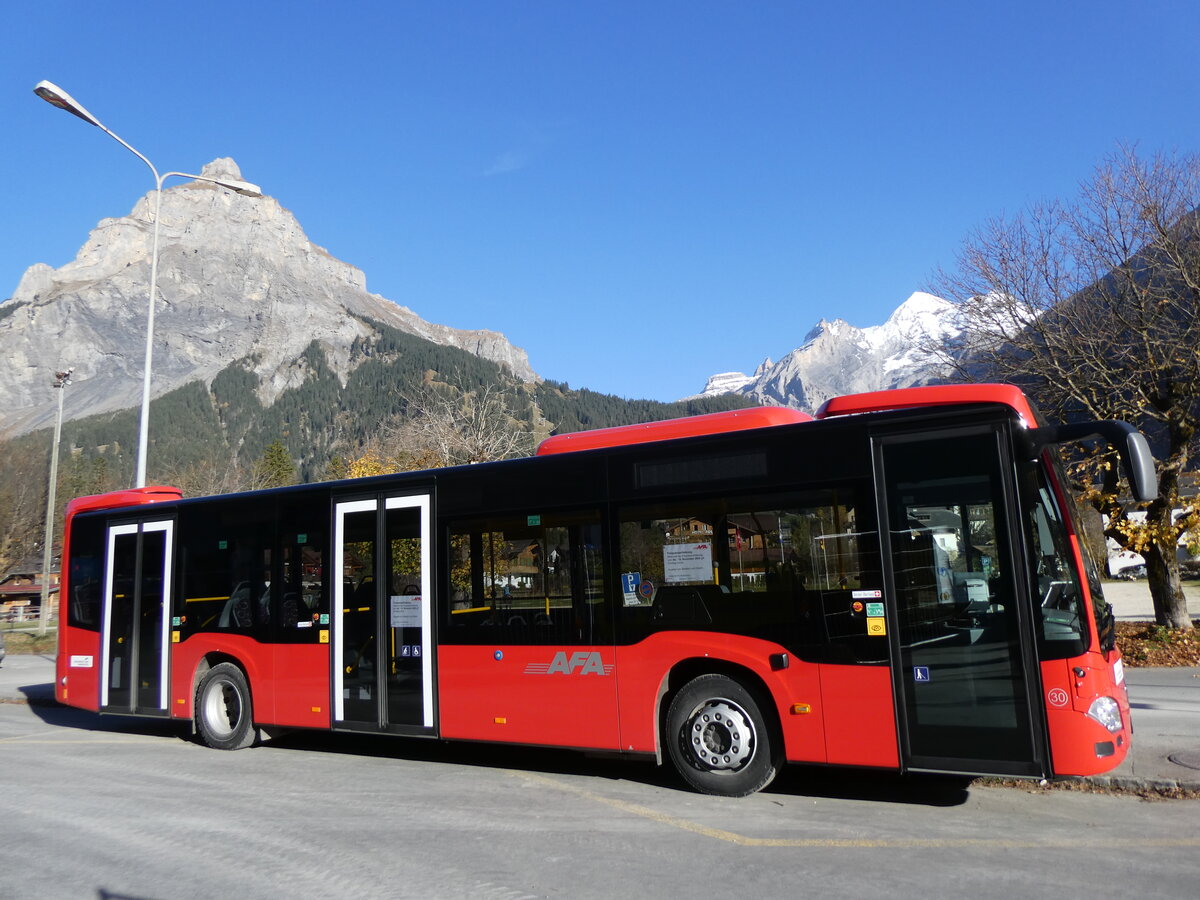 (268'950) - AFA Adelboden - Nr. 30/BE 26'703 - Mercedes am 5. November 2024 beim Bahnhof Kandersteg