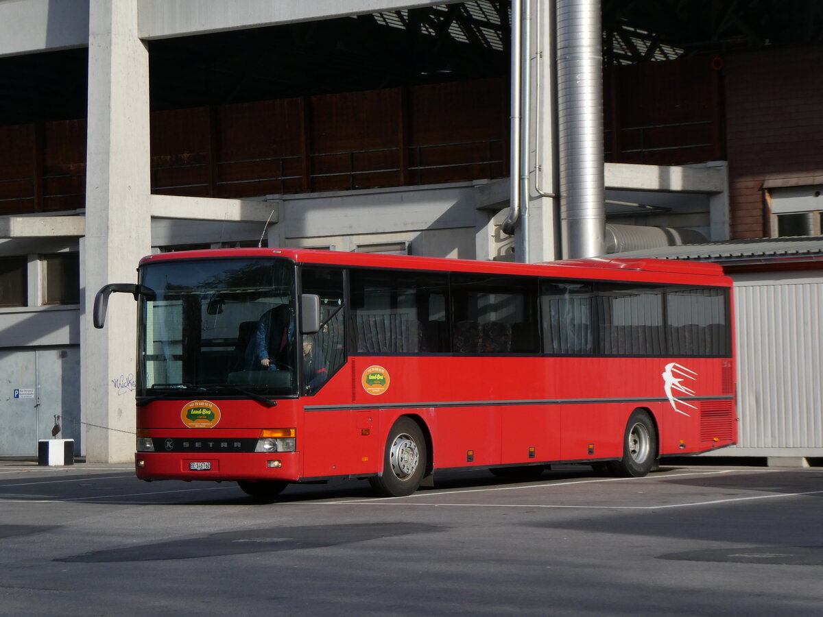 (269'236) - Land-Bus, Wattenwil - BE 146'762 - Setra (ex Gander, Chteau-d'Oex; ex TRAVYS Yverdon; ex AFA Adelboden Nr. 5) am 18. November 2024 in Thun, Grabengut