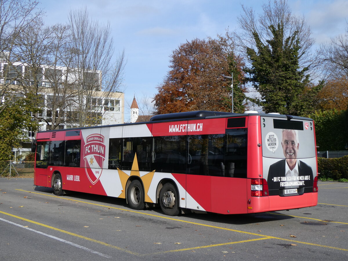 (269'245) - STI Thun - Nr. 149/BE 801'149 - MAN am 18. November 2024 bei der Schifflndte Thun