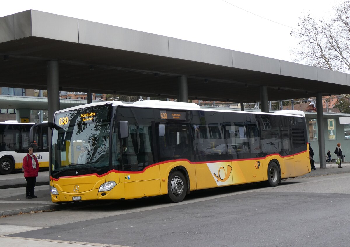 (269'303) - Rattin, Neuhausen - Nr. 396(17)/SH 917/PID 11'237 - Mercedes am 21. November 2024 beim Bahnhof Schaffhausen