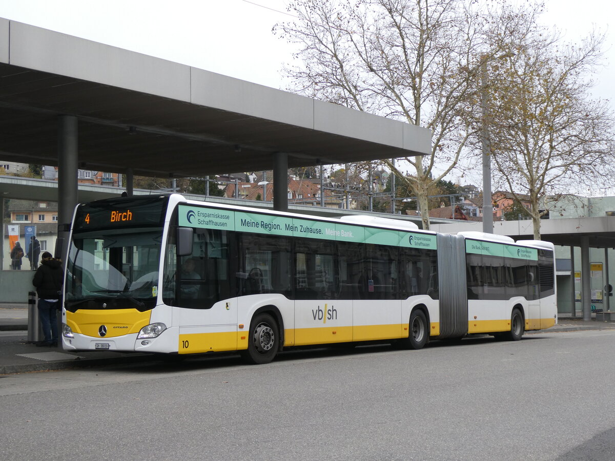 (269'323) - VBSH Schaffhausen - Nr. 10/SH 38'010 - Mercedes am 21. November 2024 beim Bahnhof Schaffhausen