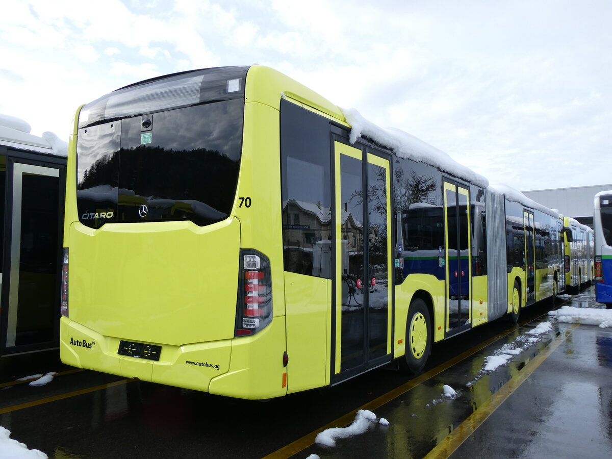 (269'342) - AAGL Liestal - Nr. 70 - Mercedes am 23. November 2024 in Winterthur, Daimler Buses