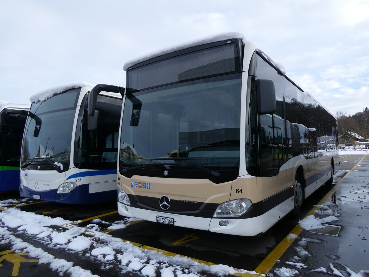 (269'361) - AZZK Zollikon - Nr. 64/ZH 727'164 - Mercedes am 23. November 2024 in Winterthur, Daimler Buses