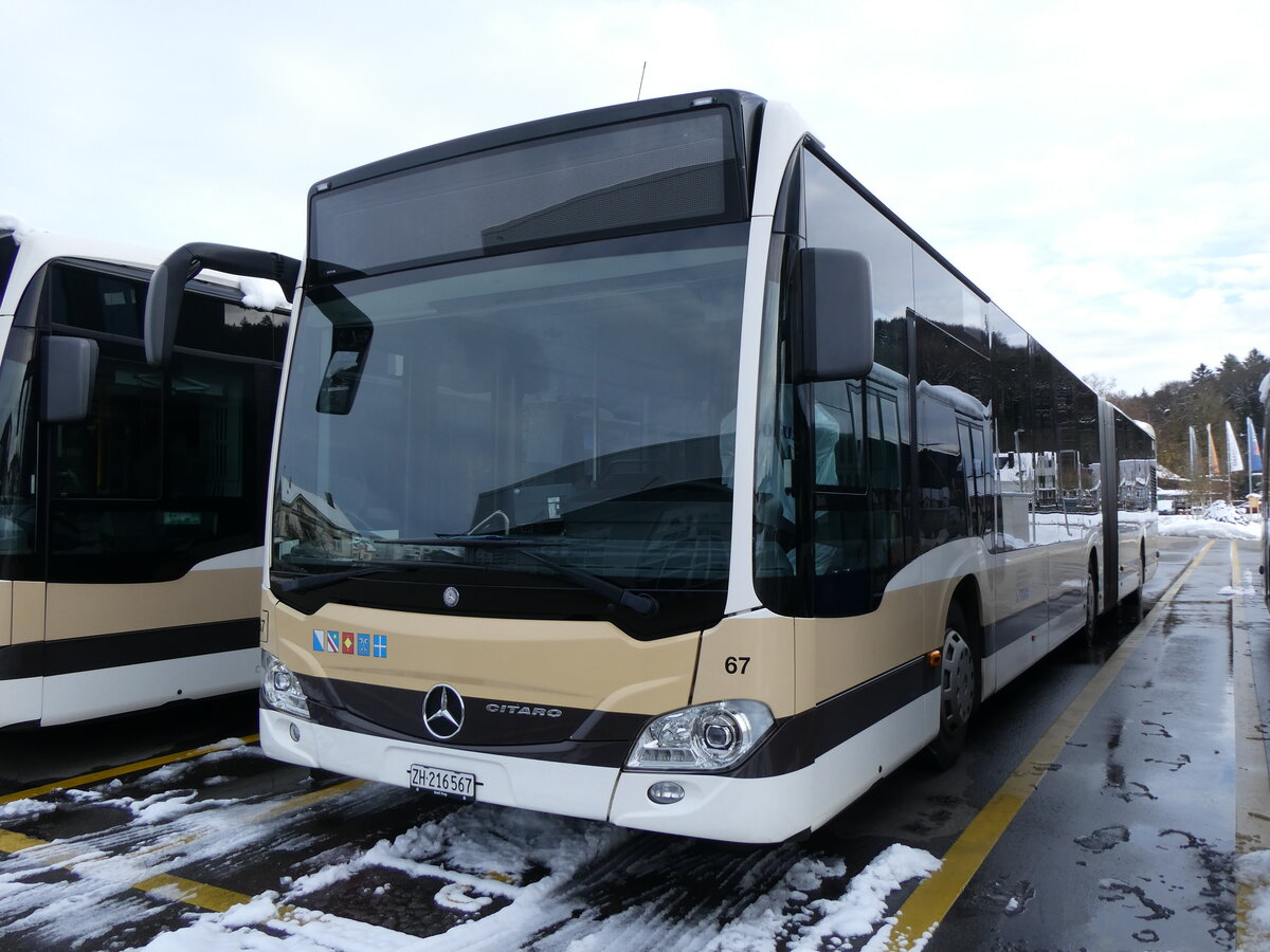 (269'363) - AZZK Zollikon - Nr. 67/ZH 216'567 - Mercedes am 23. November 2024 in Winterthur, Daimler Buses