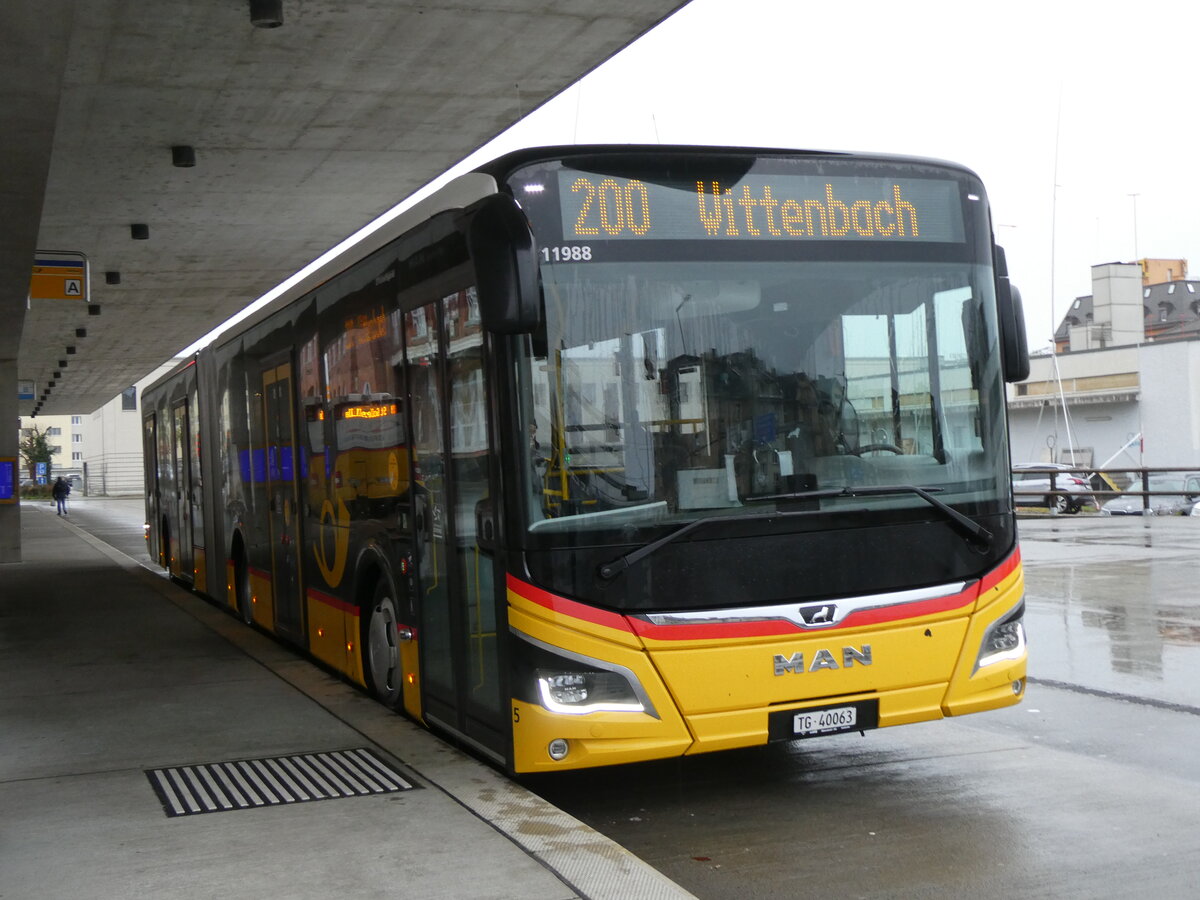 (269'409) - Eurobus, Arbon - Nr. 5/TG 40'063/PID 11'988 - MAN am 28. November 2024 in Arbon, Bushof