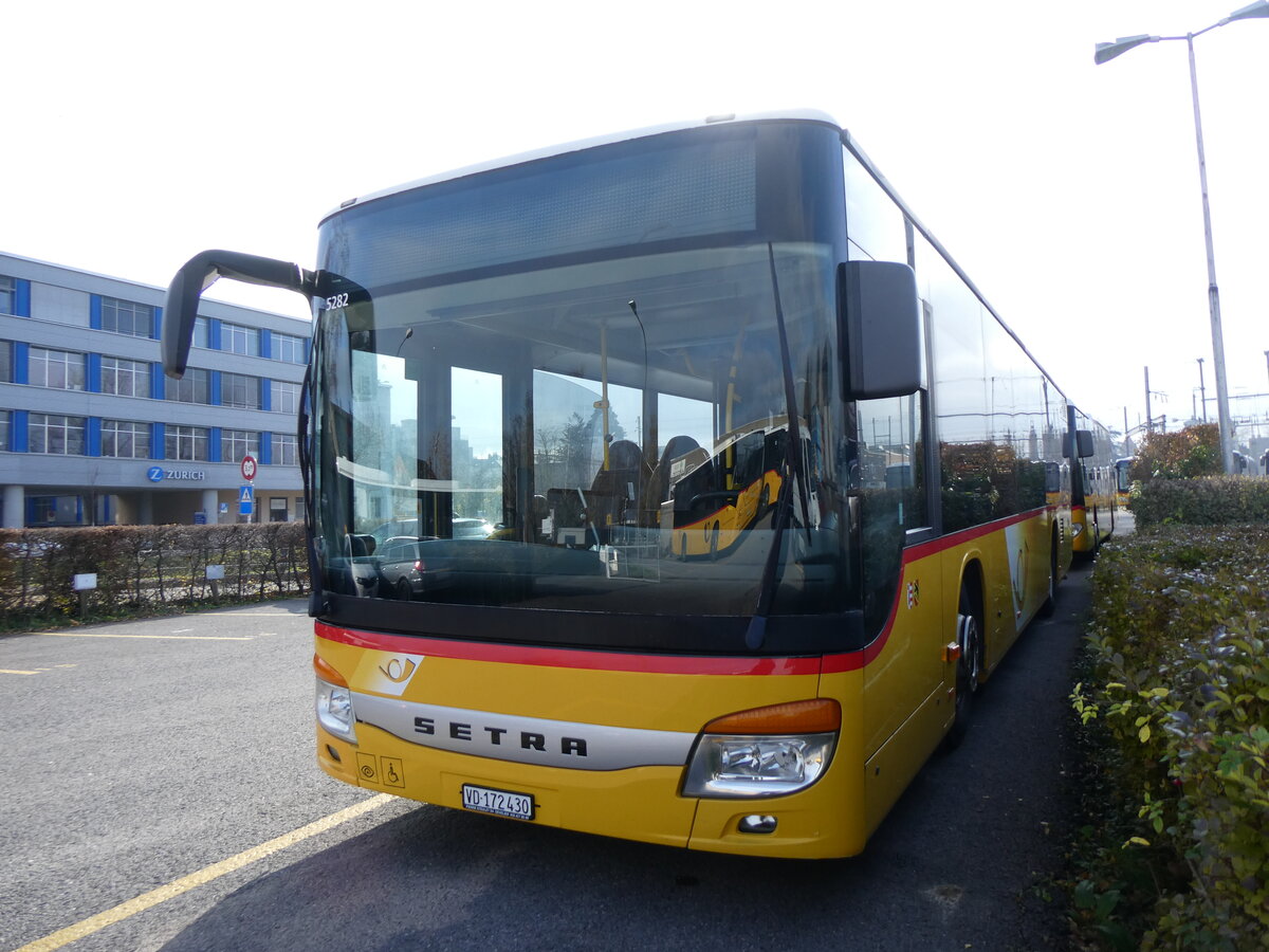 (269'521) - CarPostal Ouest - VD 172'430/PID 5282 - Setra (ex JU 59'239; ex Nr. 23) am 30. November 2024 in Yverdon, Garage