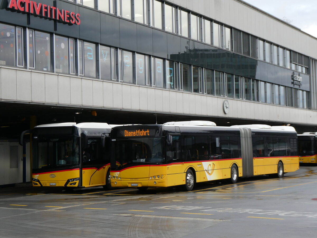 (269'596) - PostAuto Bern - Nr. 10'310/BE 813'683/PID 10'310 - Solaris (ex Nr. 683) am 3. Dezember 2024 in Bern, Postautostation