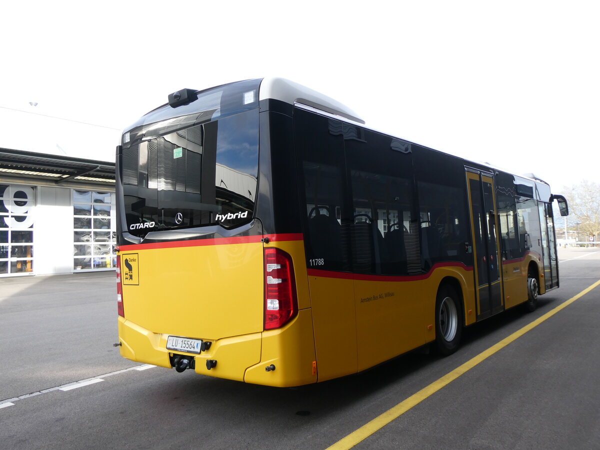 (269'681) - Amstein, Willisau - Nr. MB 24/LU 15'564/PID 11'788 - Mercedes am 7. Dezember 2024 in Winterthur, Daimler Buses