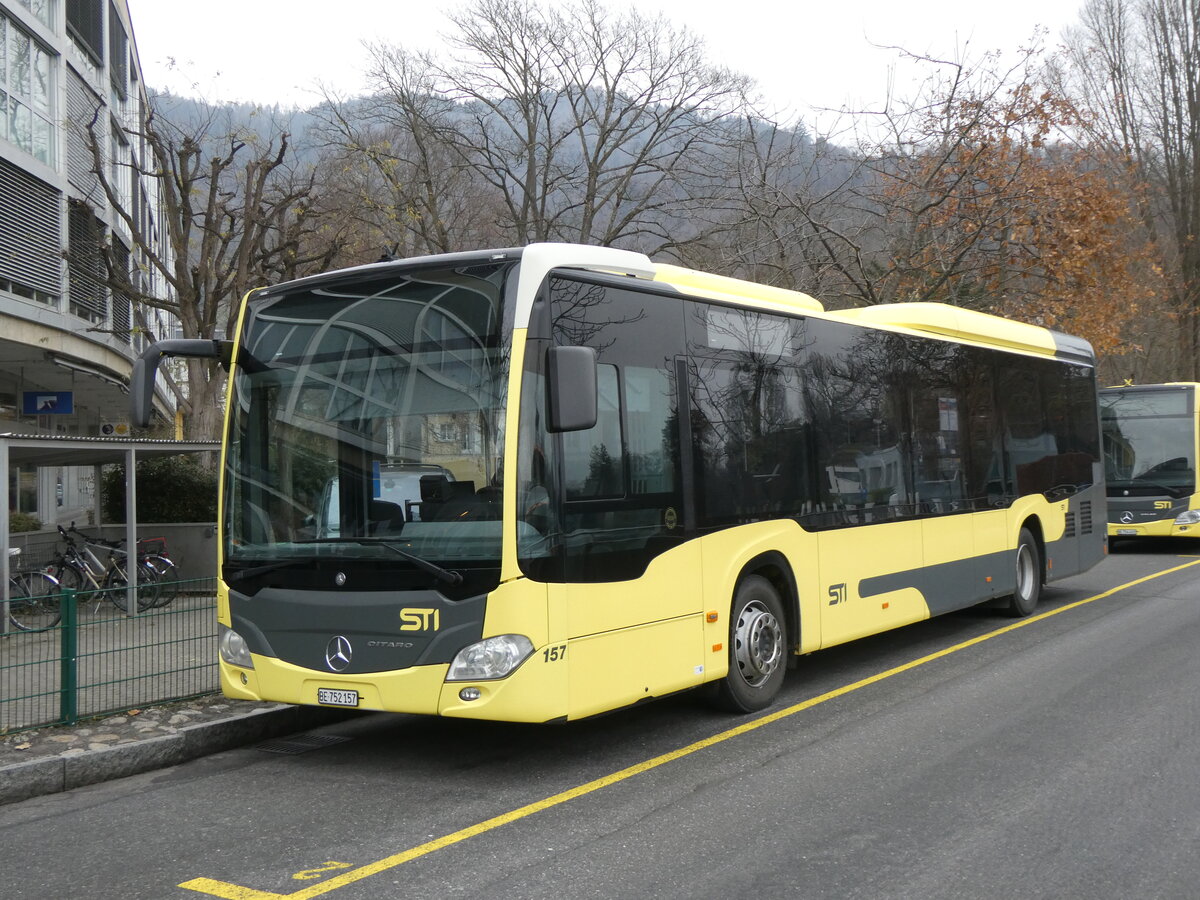 (269'844) - STI Thun - Nr. 157/BE 752'157 - Mercedes am 14. Dezember 2024 bei der Schifflndte Thun