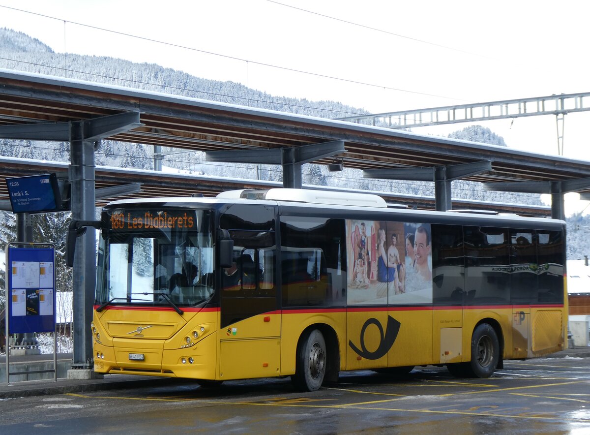 (270'049) - Kbli, Gstaad - BE 403'014/PID 10'964 - Volvo am 21. Dezember 2024 beim Bahnhof Gstaad