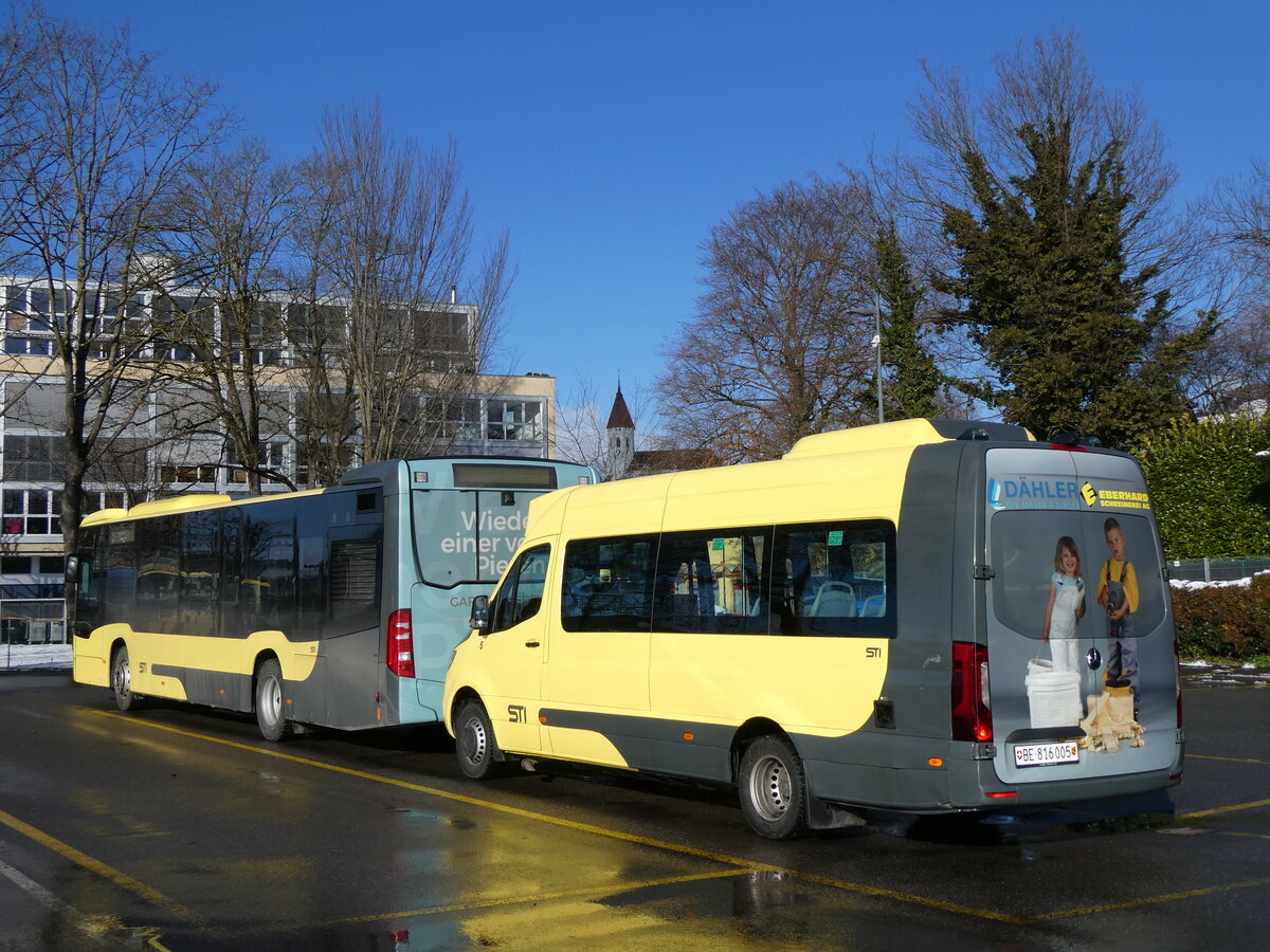 (270'162) - STI Thun - Nr. 5/BE 816'005 - Mercedes am 24. Dezember 2024 bei der Schifflndte Thun