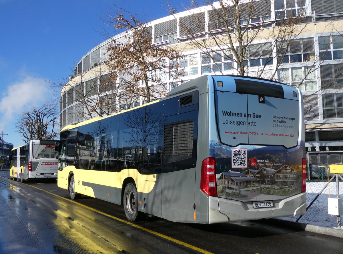 (270'163) - STI Thun - Nr. 180/BE 752'180 - Mercedes am 24. Dezember 2024 bei der Schifflndte Thun