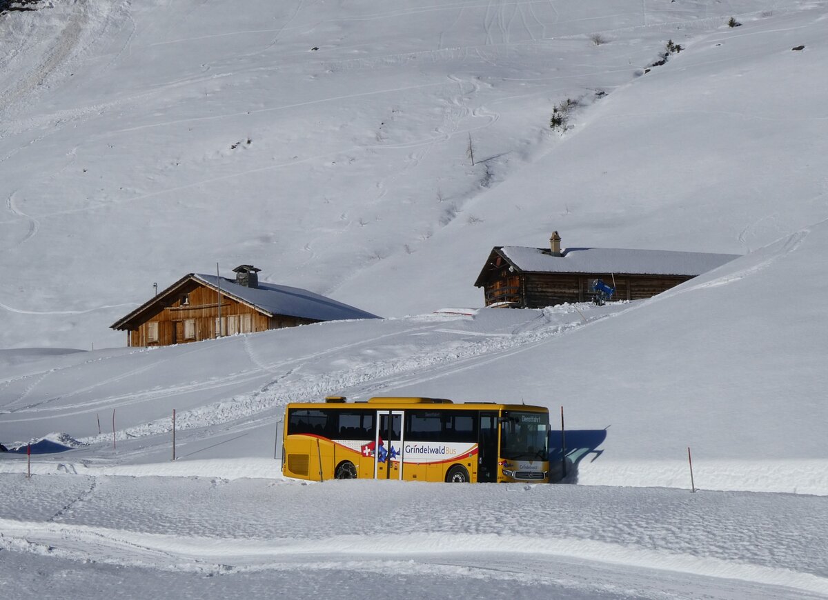 (270'341) - GrindelwaldBus, Grindelwald - Nr. 240/BE 102'240 - Mercedes am 29. Dezember 2024 auf der Bussalp