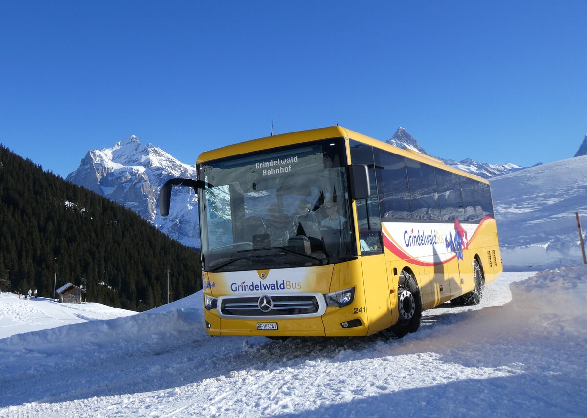 (270'371) - GrindelwaldBus, Grindelwald - Nr. 241/BE 103'241 - Mercedes am 29. Dezember 2024 auf der Bussalp