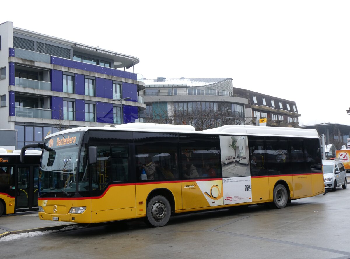 (270'417) - PostAuto Bern - BE 610'544/PID 5417 - Mercedes (ex BE 538'988; ex BE 637'781) am 30. Dezember 2024 beim Bahnhof Interlaken West