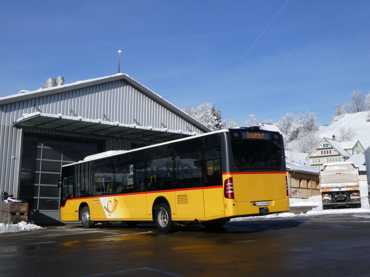 (270'639) - PostAuto Ostschweiz - SG 356'488/PID 5690 - Mercedes (ex Schmidt, Oberbren) am 4. Januar 2025 in Nesslau, Altherr