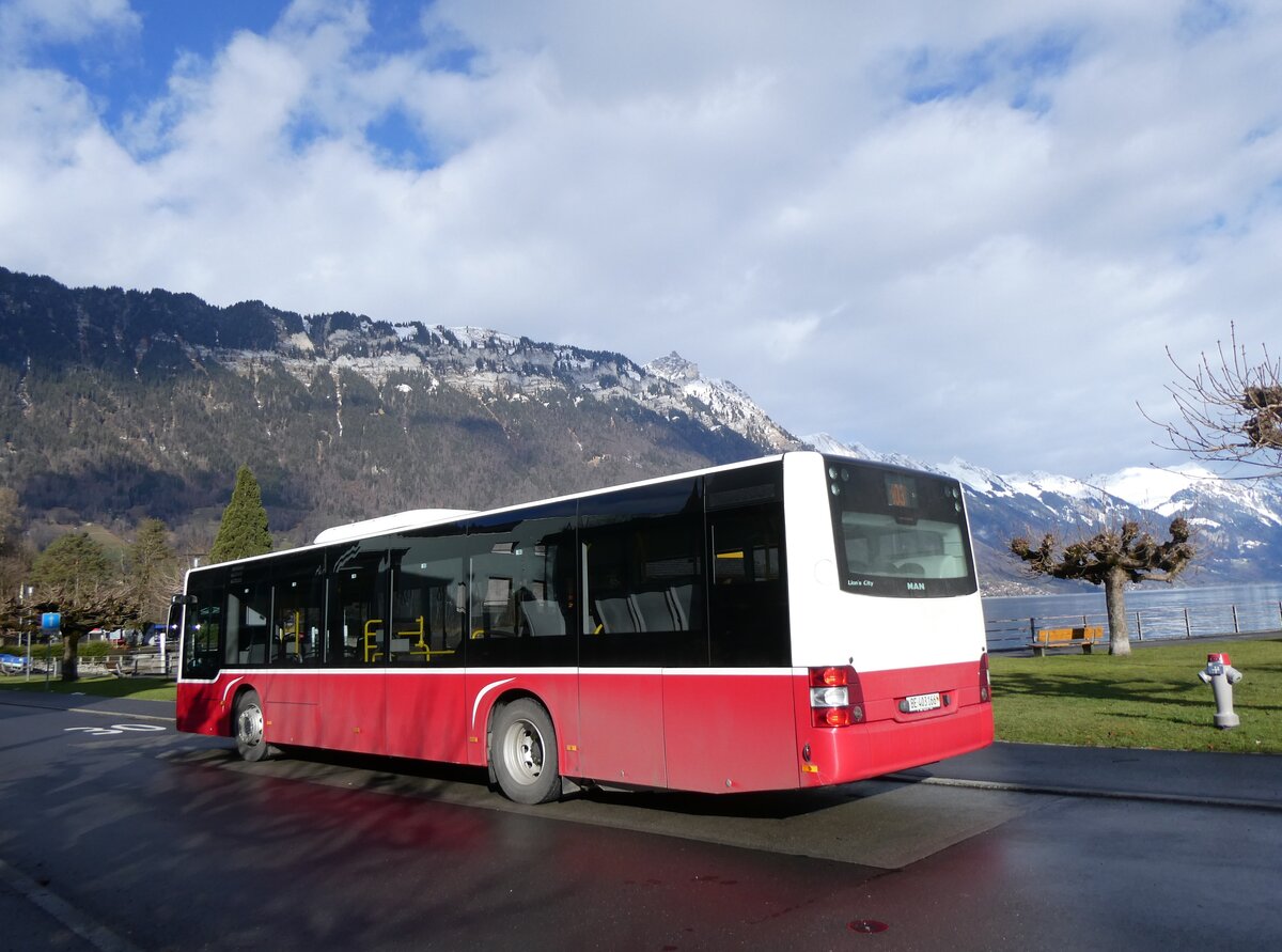 (270'736) - PostAuto Bern - BE 403'166/PID 12'336 - MAN (ex Dr. Richard, A-Wien Nr. 1411) am 7. Januar 2025 in Bnigen, See