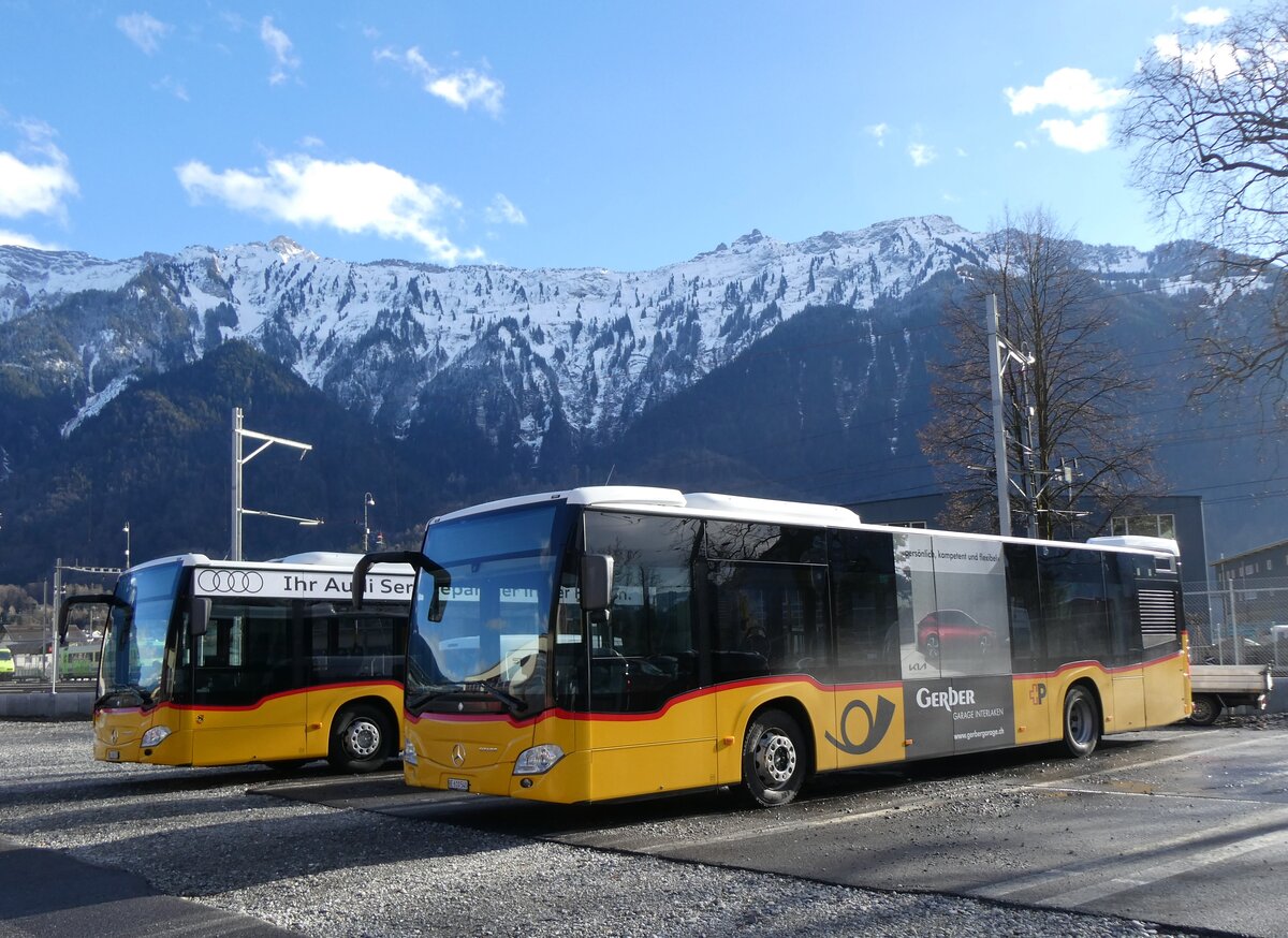 (270'741) - PostAuto Bern - BE 610'540/PID 11'404 - Mercedes am 7. Januar 2025 in Interlaken, Garage