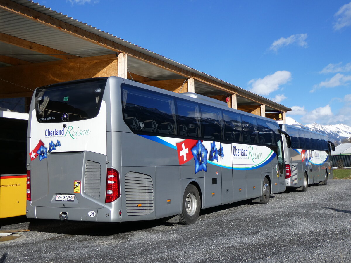 (270'743) - Oberland Reisen, Thun - Nr. 44/BE 387'289 - Mercedes am 7. Januar 2025 in Interlaken, Postgarage