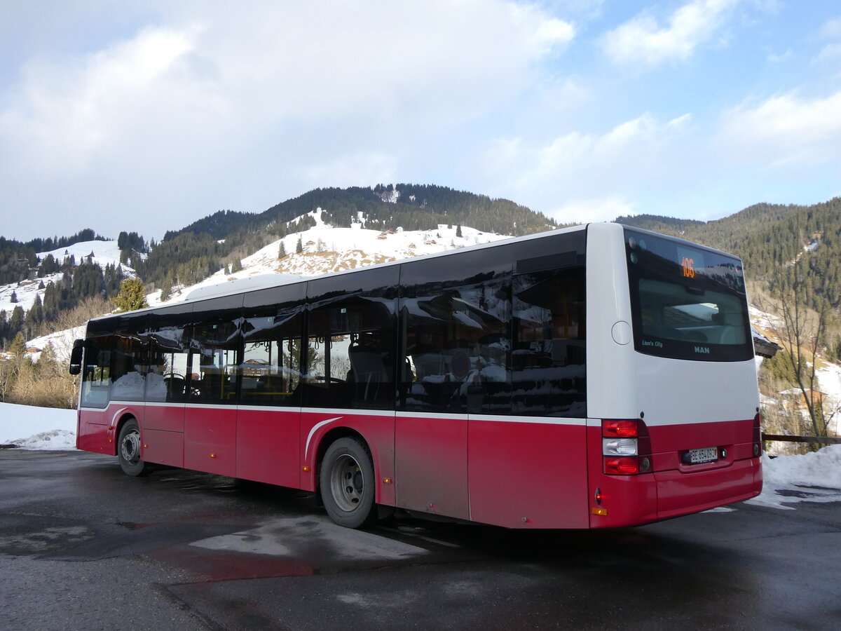 (270'757) - PostAuto Bern - BE 654'090/PID 12'339 - MAN (ex Dr. Richard, A-Wien Nr. 1419) am 7. Januar 2025 in Habkern, Zundli