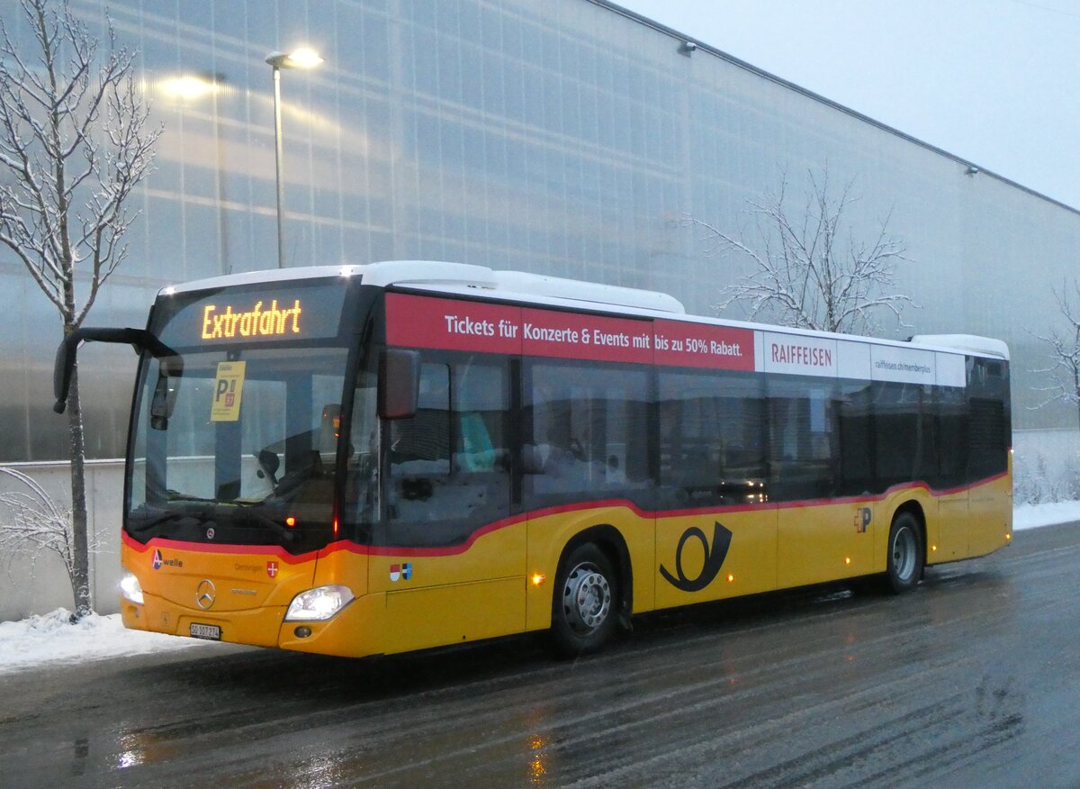 (270'834) - Wyss, Boningen - SO 107'274/PID 11'702 - Mercedes am 11. Januar 2025 beim Bahnhof Frutigen