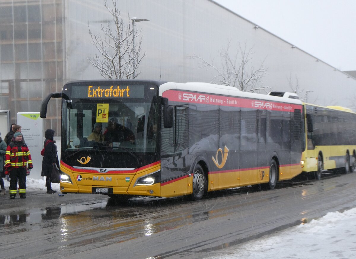 (270'881) - Wyss, Boningen - SO 108'085/PID 11'874 - MAN am 11. Januar 2025 beim Bahnhof Frutigen