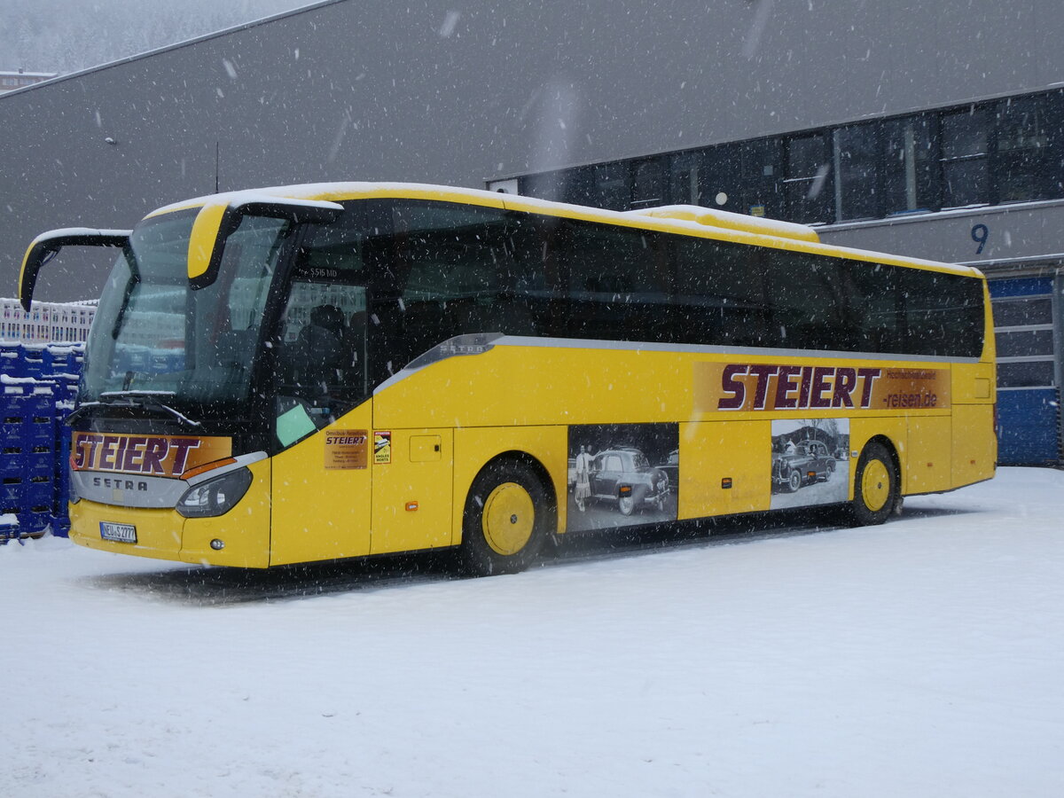 (270'920) - Aus Deutschland: Steiert, Hinterzarten - NEU-S 2777 - Setra am 11. Januar 2025 in Adelboden, Mineralquelle