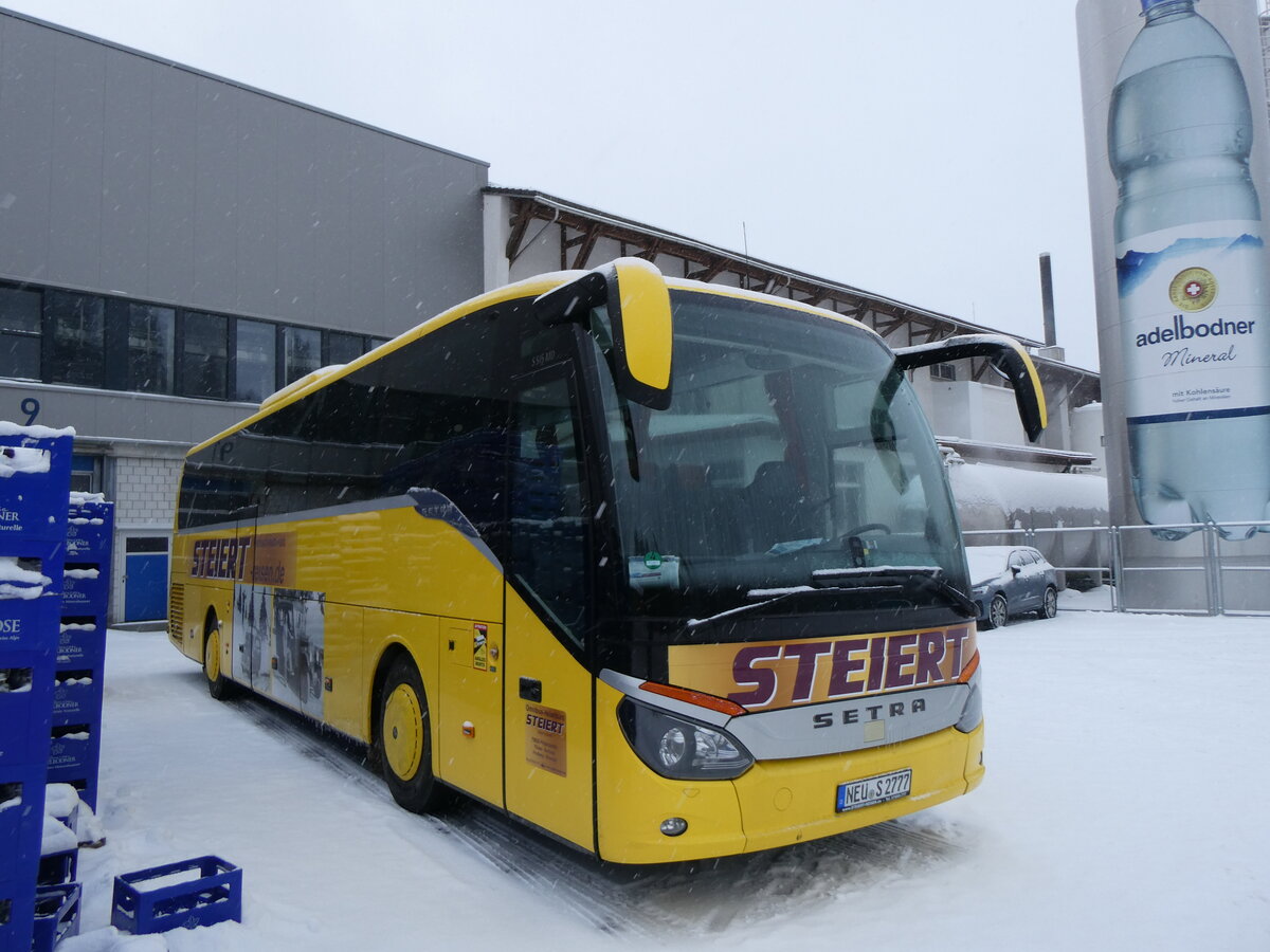 (270'922) - Aus Deutschland: Steiert, Hinterzarten - NEU-S 2777 - Setra am 11. Januar 2025 in Adelboden, Mineralquelle