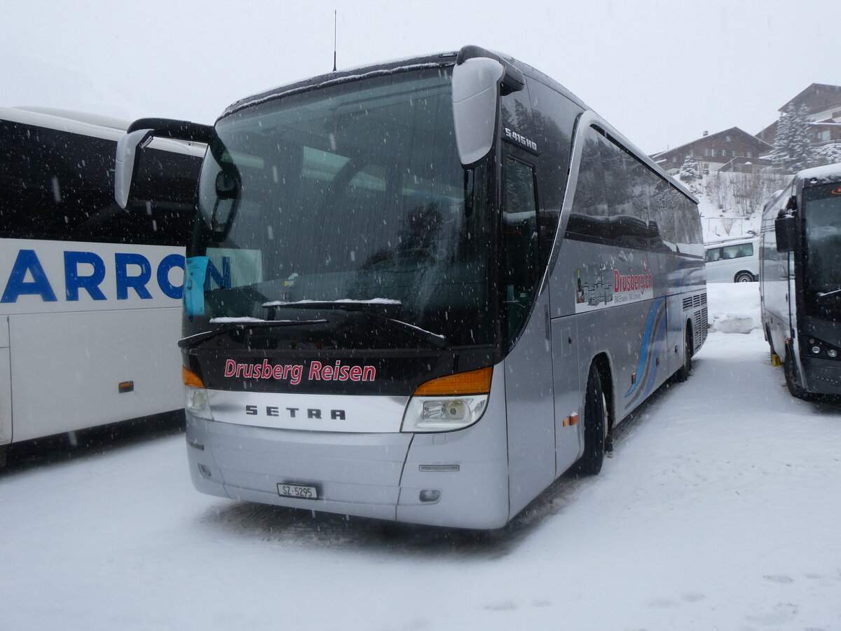 (270'938) - Schelbert, Einsiedeln - SZ 5295 - Setra am 11. Januar 2025 in Adelboden, ASB