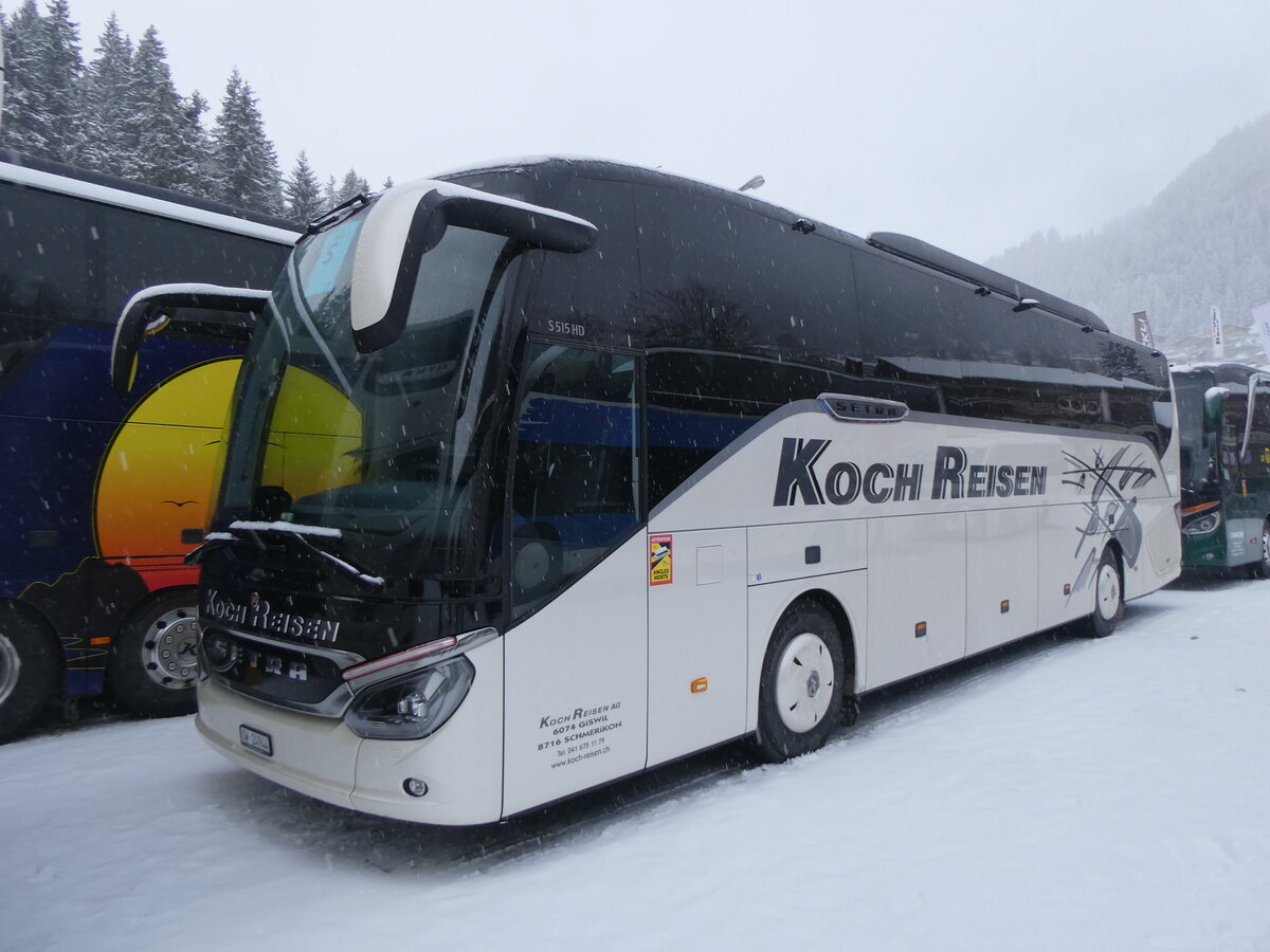 (270'961) - Koch, Giswil - OW 24'944 - Setra am 11. Januar 2025 in Adelboden, ASB