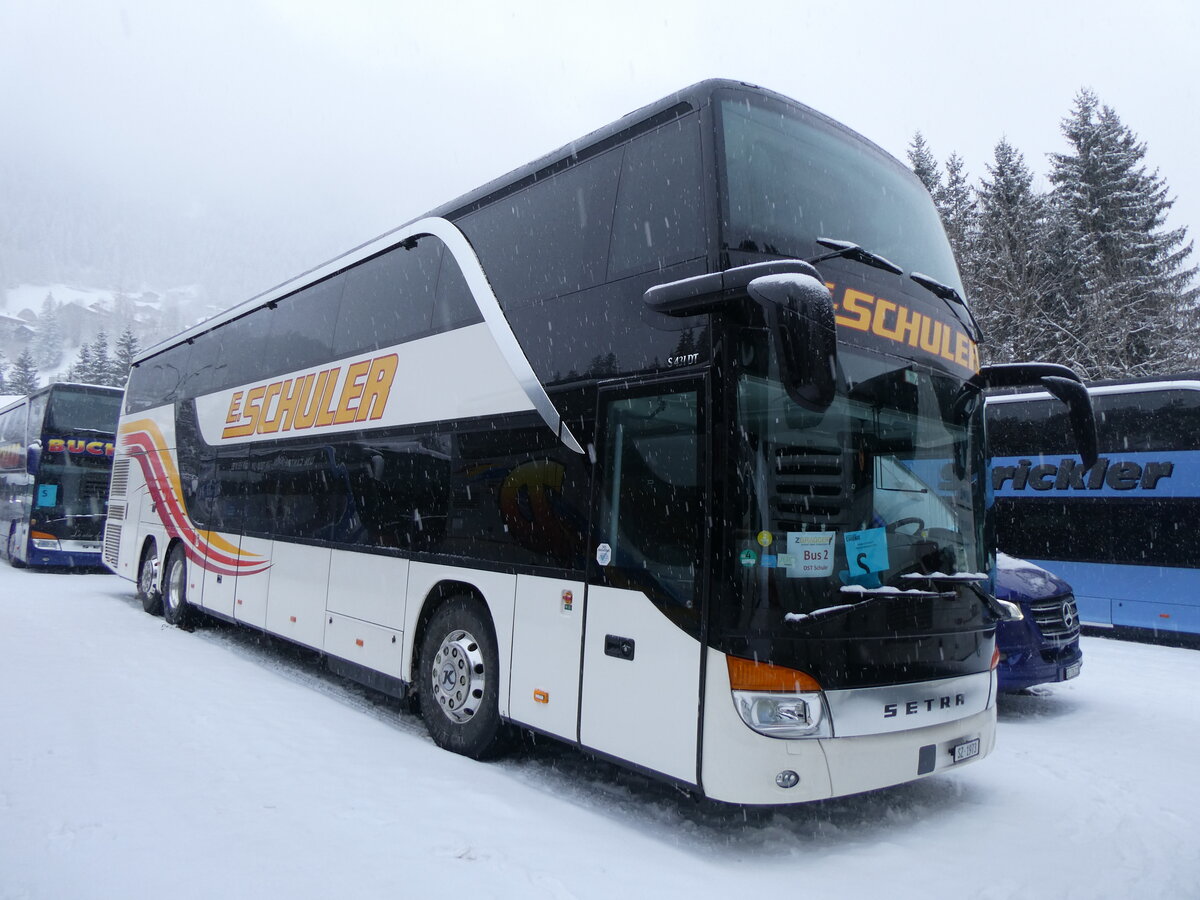 (270'965) - Schuler, Feusisberg - SZ 1973 - Setra am 11. Januar 2025 in Adelboden, ASB